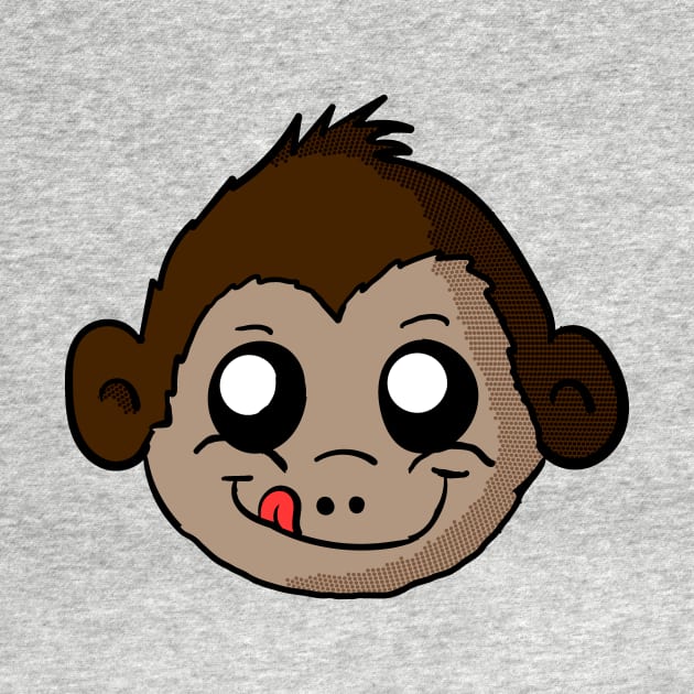 Cute Monkey Head by Eric03091978